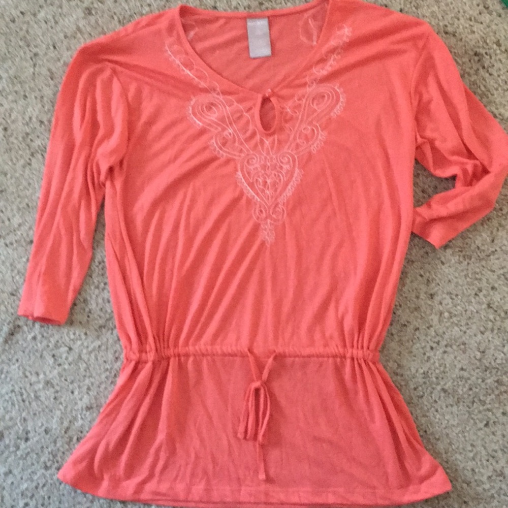 Peach lightweight ladies top